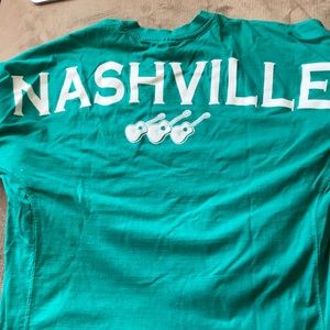 Teal Nashville Spirit Jersey Long Sleeve